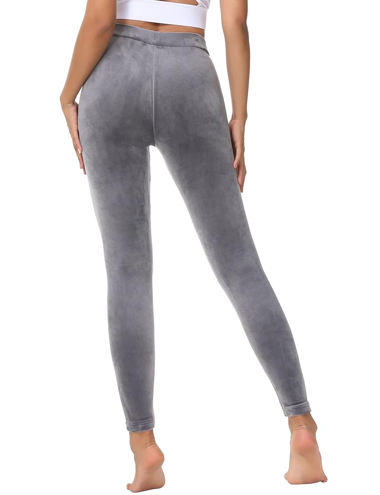 Dolcevida Velour Leggings for Women High Waist Buttery Soft
